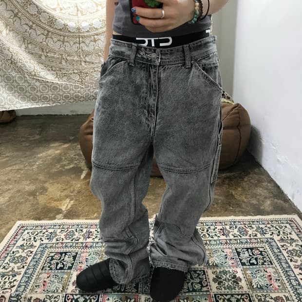 메종미네드 그레이진 카펜터 데님팬츠 (Z1316)
