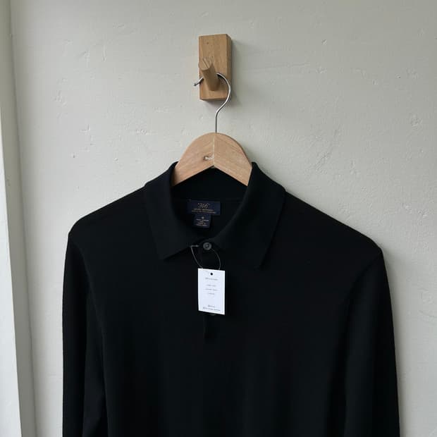 15749 - 브룩스 브라더스 카라 니트 블랙 