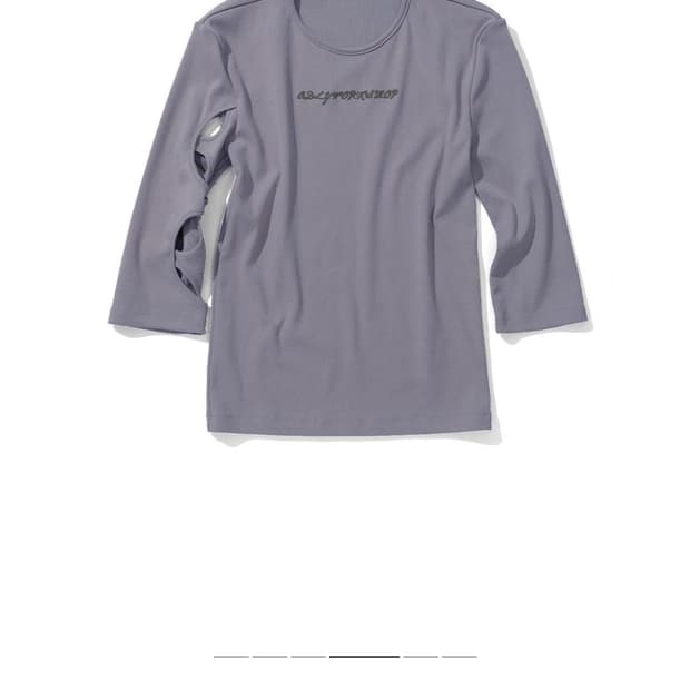 오들리워크샵 3-쿼터 컷아웃티 s