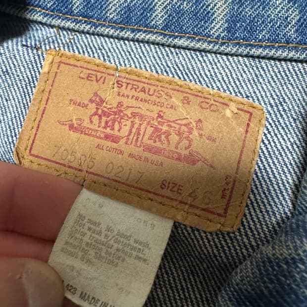 리바이스 데님 70년대 타입3 모델 사이즈 46