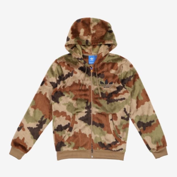 아디다스 카모 플리스 후리스 후드