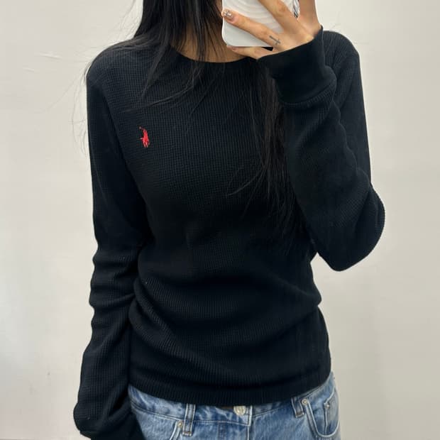 폴로 랄프로렌 롱슬리브 니트 블랙(44-66)