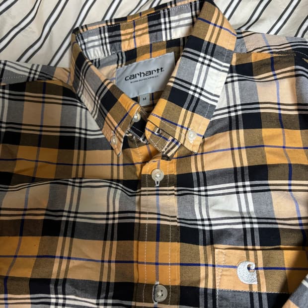 칼하트 체크 셔츠 M