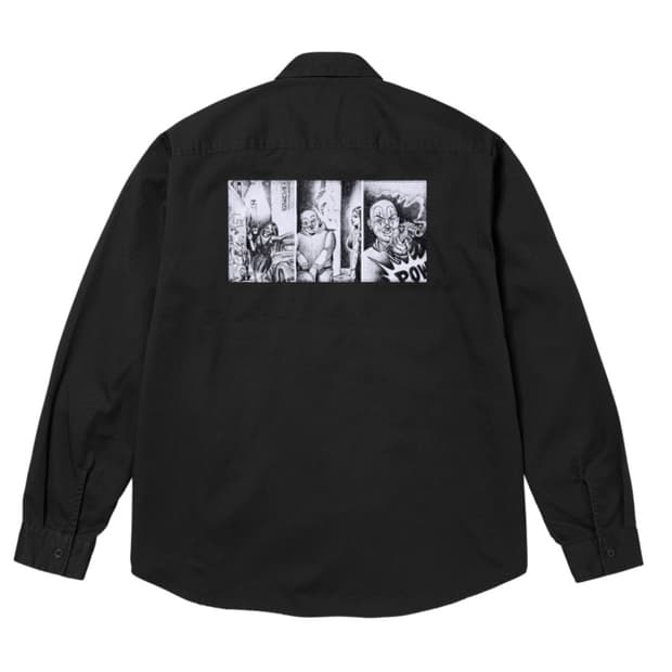슈프림 미스터 카툰 워크 셔츠 블랙 - 24FW
