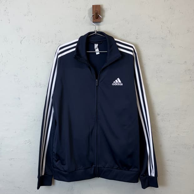 아디다스 기본 삼선 트랙탑 져지 네이비