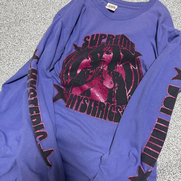 히스테릭글래머 슈프림 롱슬리브