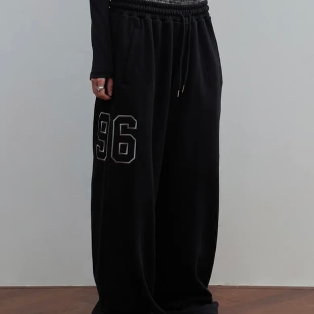 락케이크 Check Layered 96 Wide 2way Jogger -