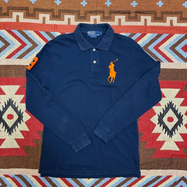 L) 폴로 랄프로렌 빅포니 긴팔 카라티 네이비 치프키프