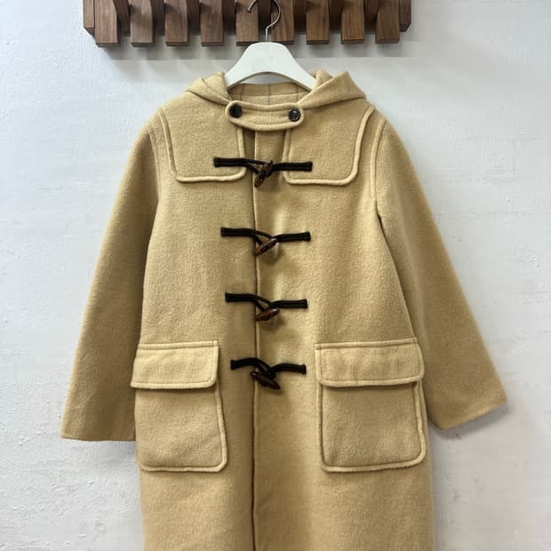 일본빈티지 더플 떡볶이 후드 코트 