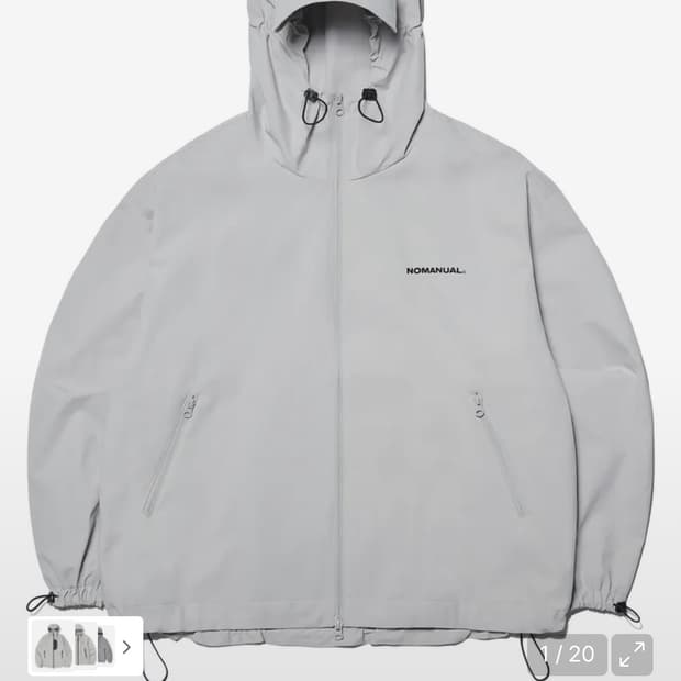 노매뉴얼 바람막이 M