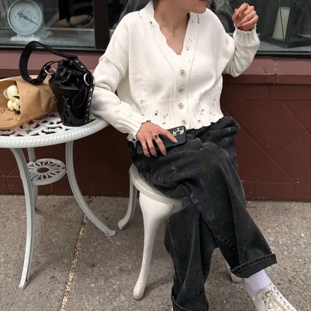 마르지엘라/ 타비 화이트 스니커즈 / 41