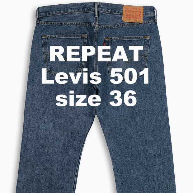 빈티지 리바이스 501 중청 36 인치 LV50136451