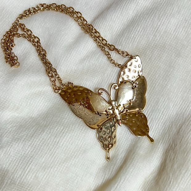 레테 오리엔탈 에스닉 나비 목걸이 