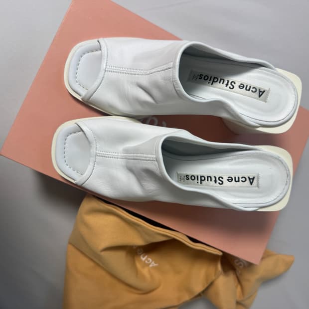 (정가 65만) 아크네스튜디오 오픈토 뮬 37 박스O