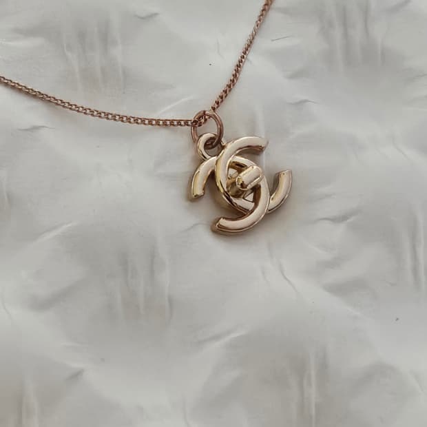 925실버 샤넬 정품 빈티지 업사이클링 목걸이