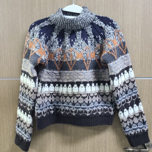 스텔라매카트니 크롭 울 니트