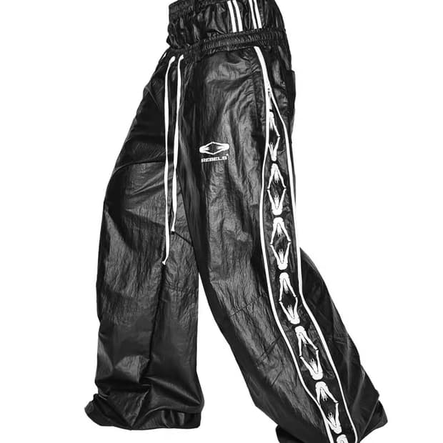 Void Stripe Nylon Wide Pants