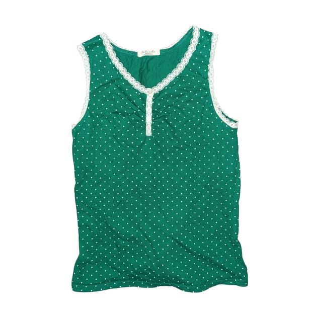 Dot dot lace Sleeveless Green