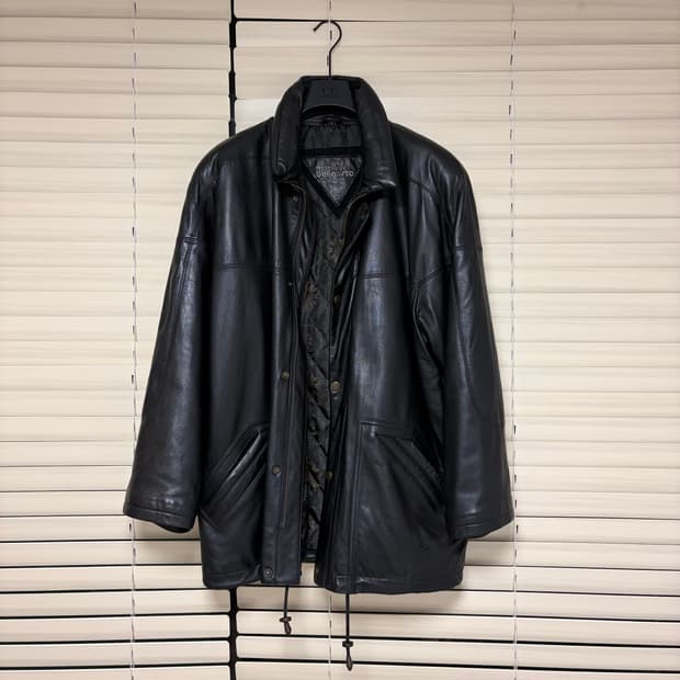 90s 빈티지 램스킨 레더 카코트 자켓 레더 자켓 L