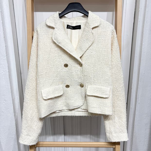 자라 트위드 자켓
