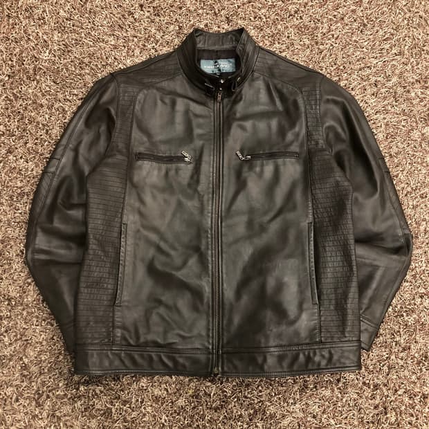 금강 양가죽 라이더 레더 가죽 자켓
