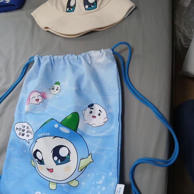 양파쿵야 짐색&모자 일괄로 팝니다