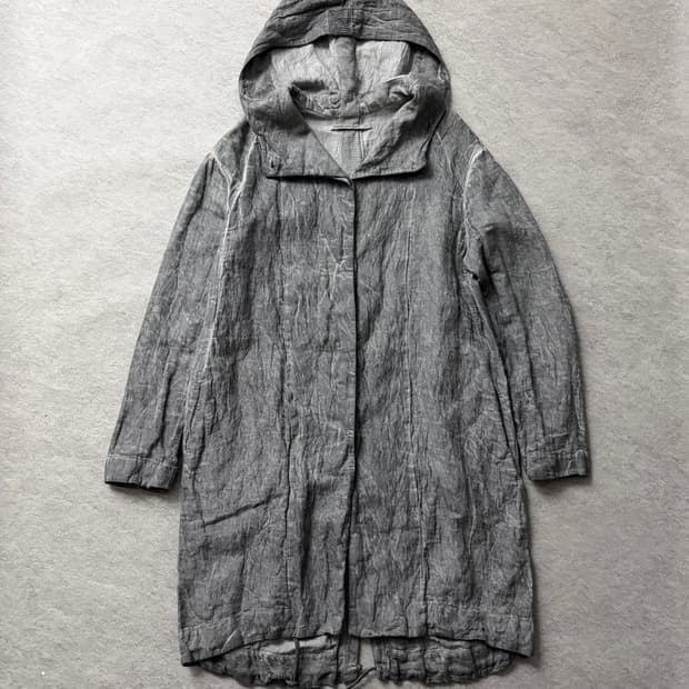 트랜짓 린넨 후드코트