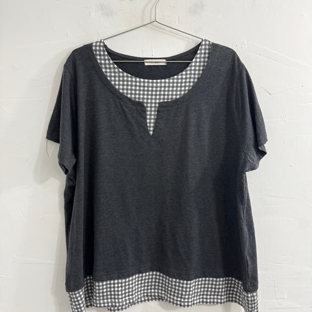 mori check layered top