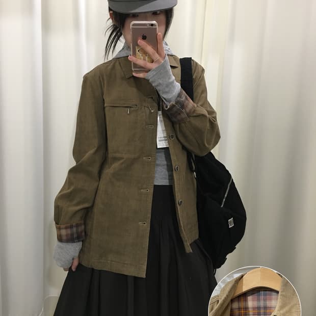 허쉬 퍼피스 셔츠형 자켓