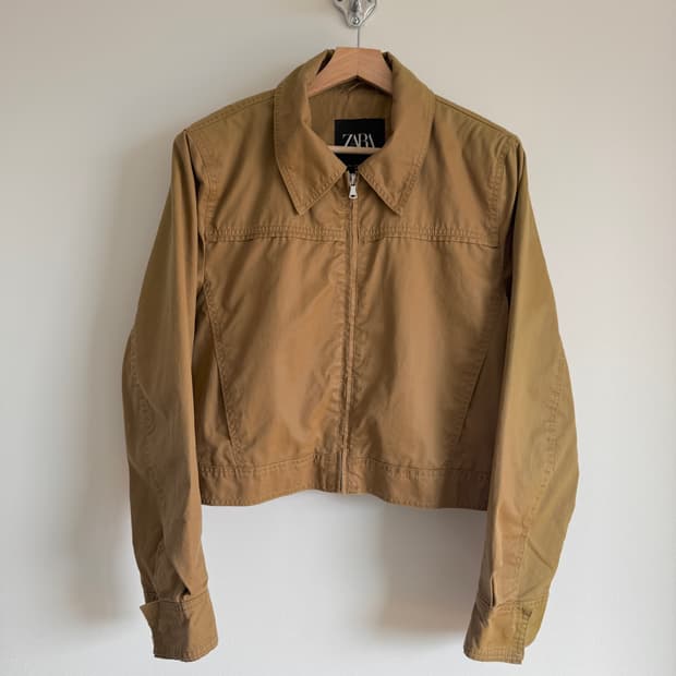 자라(ZARA) 코팅 코튼 자켓