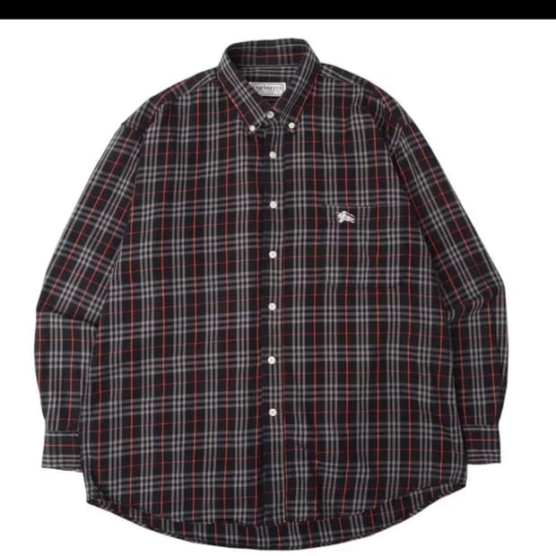 버버리 네이비 노바체크셔츠 판매합니다