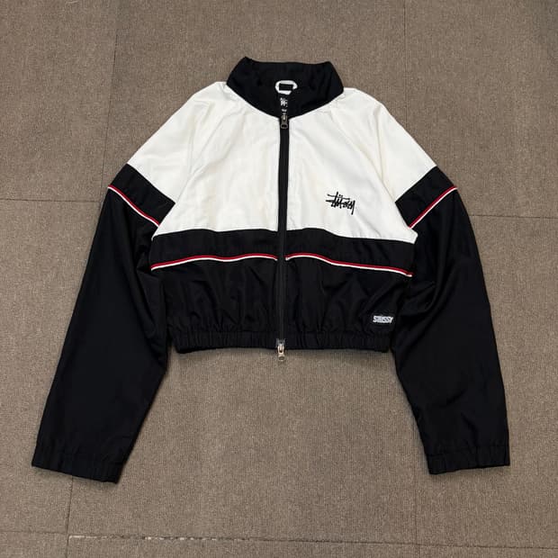 stussy 스투시 우먼스 크롭 바람막이 자켓 