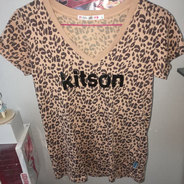 유니클로 호피 반팔 y2k 빈티지 갸루