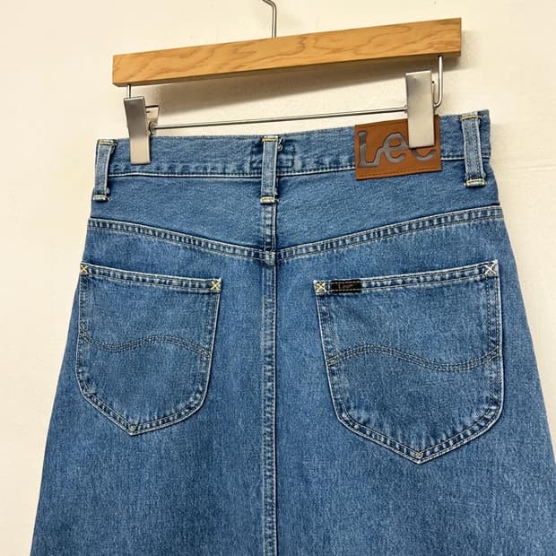 Lee X Earth Music & Ecology 데님 롱스커트p