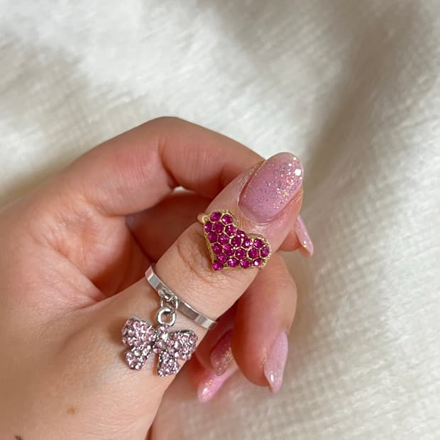 갸루 큐픽 반지 일괄 