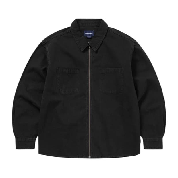 thisisneverthat 워시드 데님 집업 셔츠