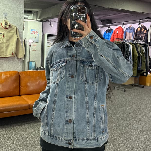 리바이스 워싱 데님 트러커 자켓 B4360