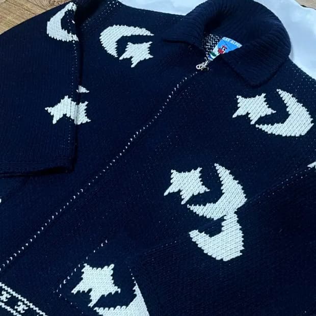 스무드무드 코위찬 가디건 네이비