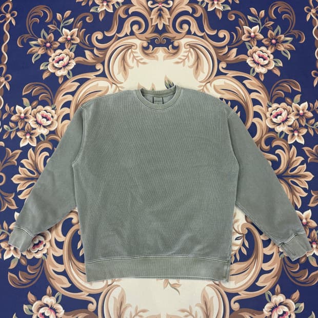 (XL)소버먼트 Soverment 피그먼트 맨투맨(카키)