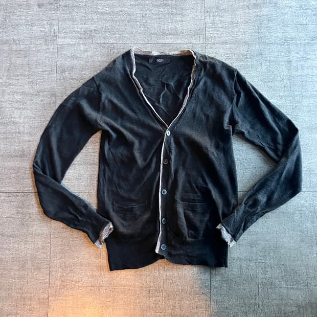 일본빈티지 Azul 올드스쿨아메카지 혁오풍 니트가디건