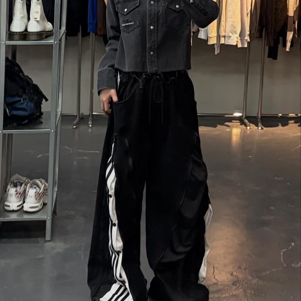 캘빈클라인 진크롭 블랙 데님 자켓 A2751