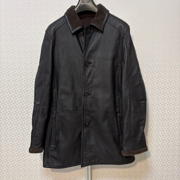 빨질레리 리얼 양가죽 양털 100% 무스탕 코트