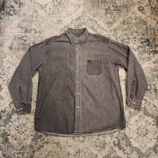 에디바우어 블랙데님셔츠