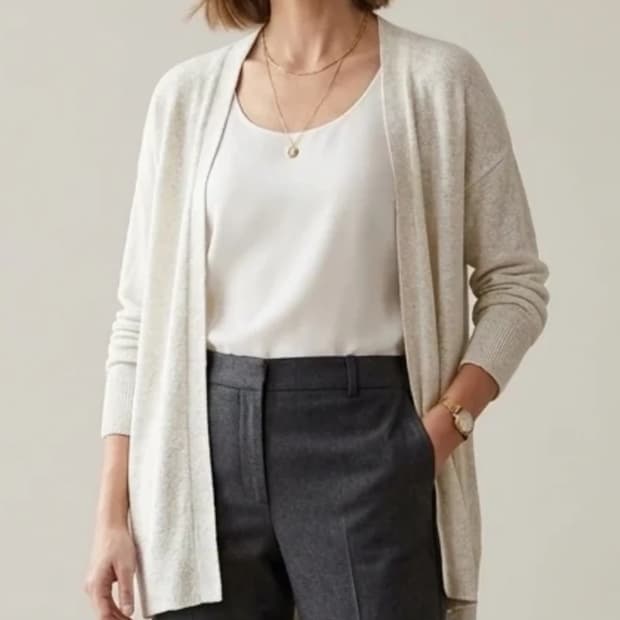 빈스(VINCE) 캐시미어 100% 오픈 가디건 ~66
