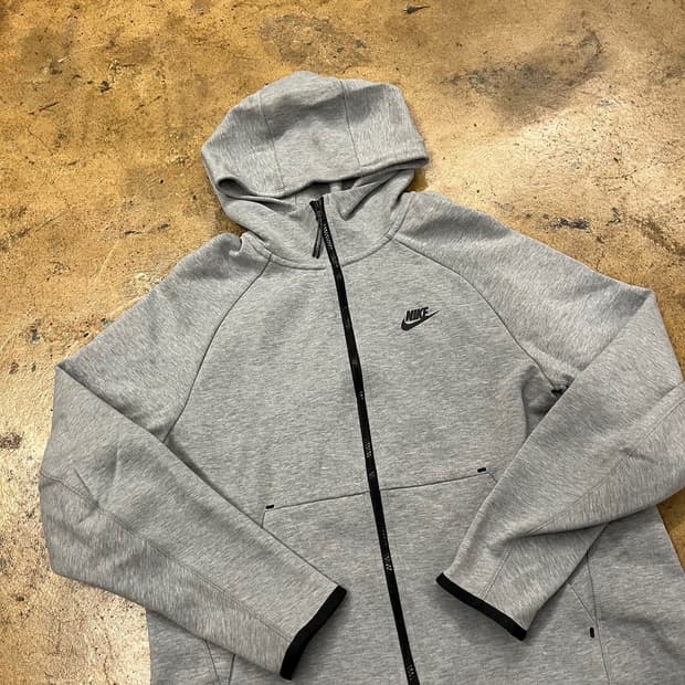 [정품/XL] 나이키 테크 플리스 풀집업 후드집업 그레이  b8