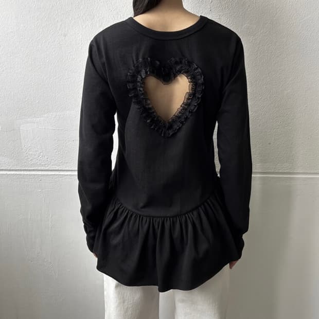 동은 드레스 티셔츠 블랙