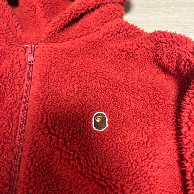 베이프 플리스 후리스 후드집업