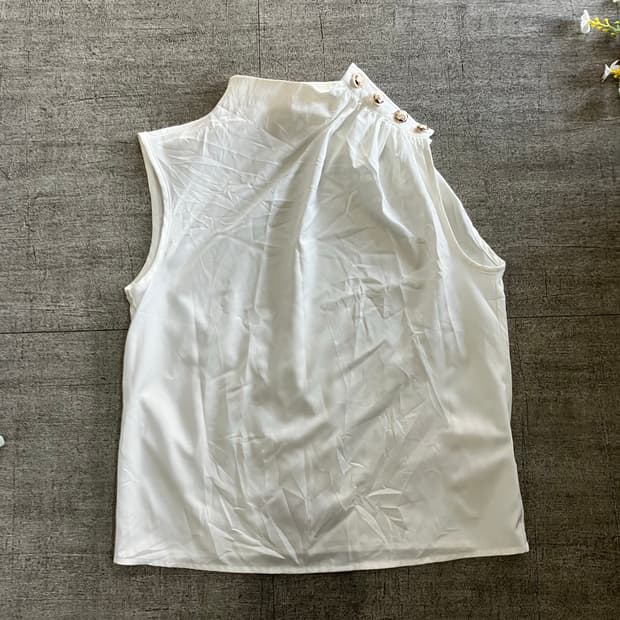 일본빈티지 달천깔페어리 프린세스공주 넥단추 슬리브리스나시탑