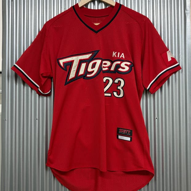 기아 타이거즈 최희섭 23번 KBO 야구 유니폼 레드 저지 5.9