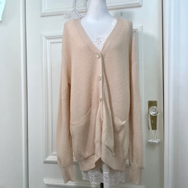 coral basic loose over cardiagn&lace sli